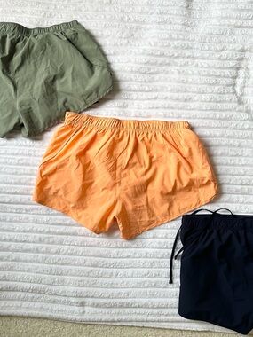 New Balance Olive, Orange & Black Women's Athletic Shorts Trio